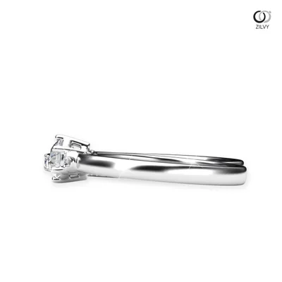 แหวนเพชรผู้หญิง รุ่น GR737 - มุมข้าง