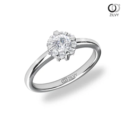 แหวนเพชรผู้หญิง รุ่น GR743 - ภาพเต็ม