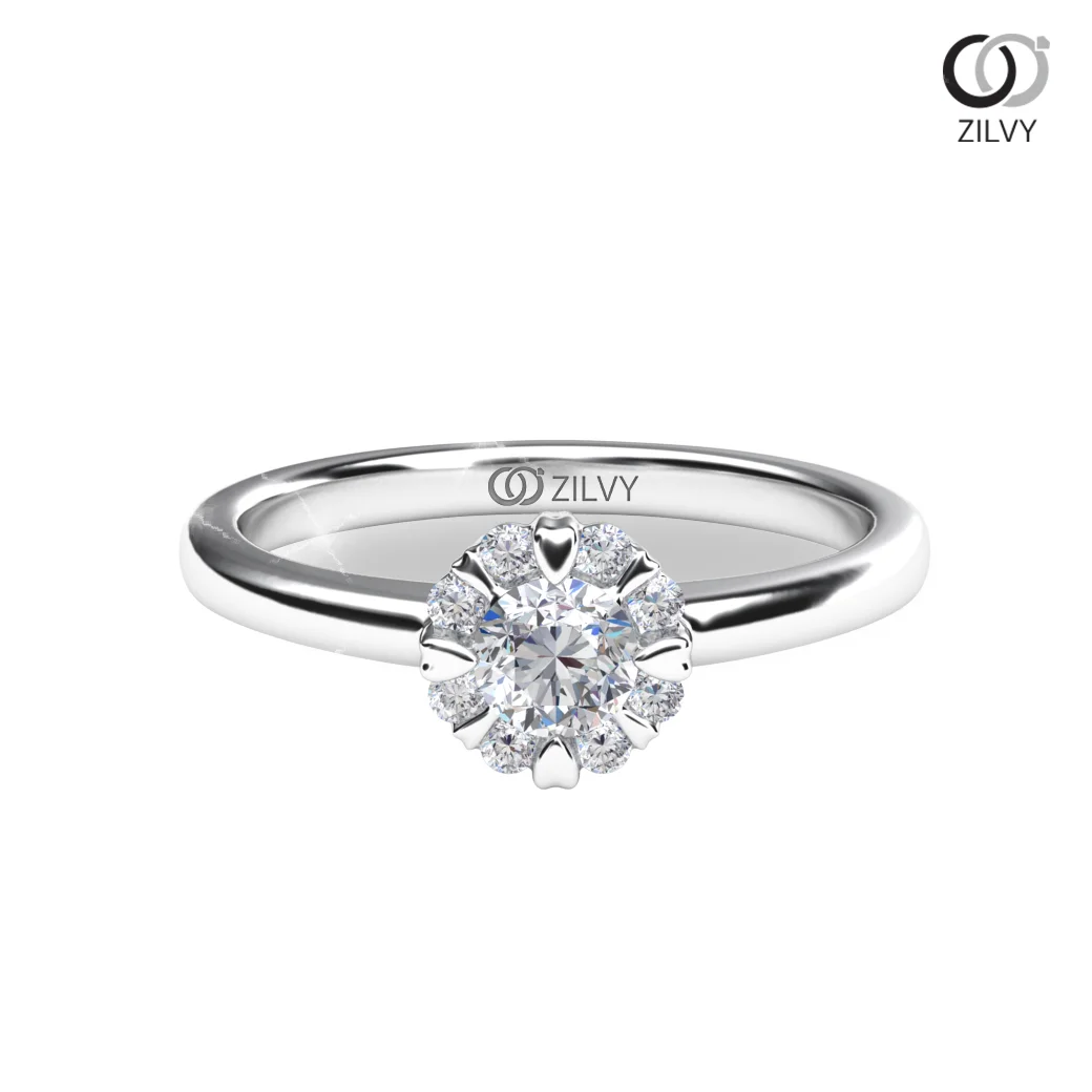 Women's Diamond Ring GR743 - top view