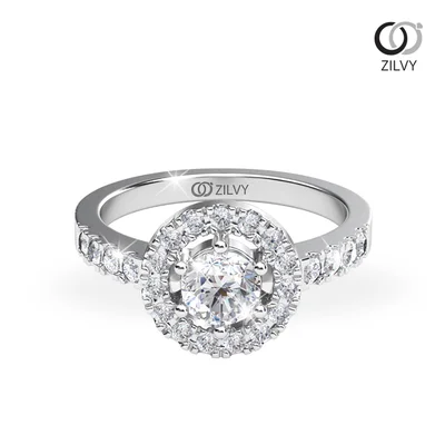 Women's Diamond Ring GR745 - top view