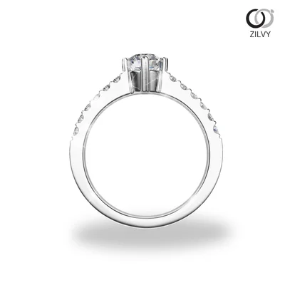 แหวนเพชรผู้หญิง รุ่น GR746 - มุมหน้า