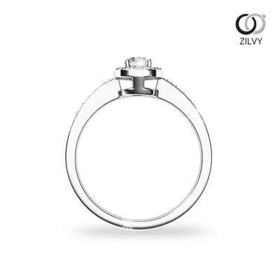 แหวนเพชรผู้หญิง รุ่น GR753 - มุมหน้า