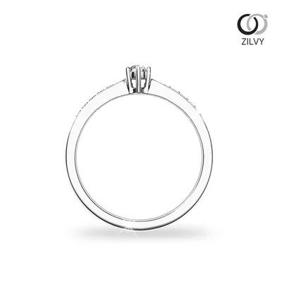 แหวนเพชรผู้หญิง รุ่น GR754 - มุมหน้า