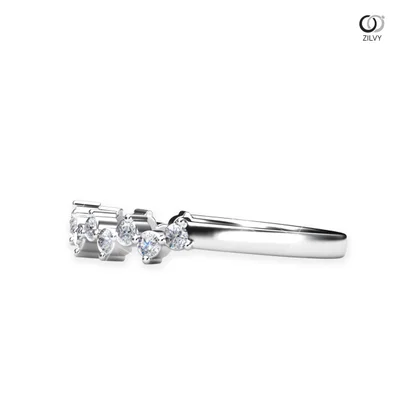 แหวนเพชรผู้หญิง รุ่น GR757 - มุมข้าง