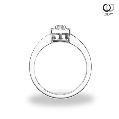 แหวนเพชรผู้หญิง รุ่น GR760 - มุมหน้า