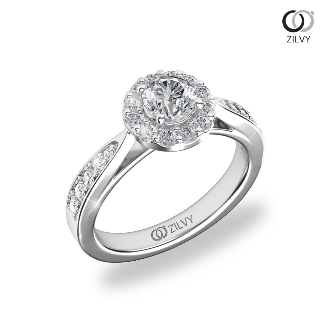 แหวนเพชร Seraphine Halo