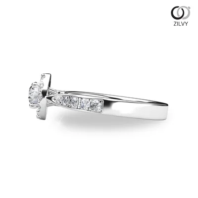 แหวนเพชรผู้หญิง รุ่น GR790 - มุมข้าง