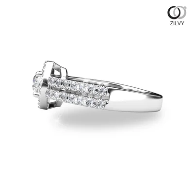 แหวนเพชรผู้หญิง รุ่น GR791 - มุมข้าง