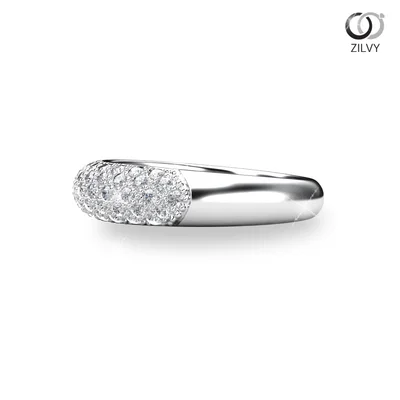 แหวนเพชรผู้หญิง รุ่น GR793 - มุมข้าง