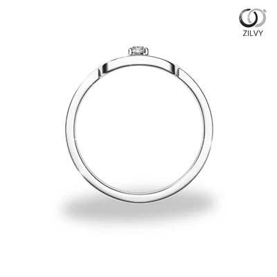 แหวนเพชรผู้หญิง รุ่น GR797 - มุมหน้า