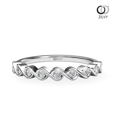 แหวนเพชรผู้หญิง รุ่น GR805 - มุมบน