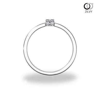 แหวนเพชรผู้หญิง รุ่น GR808 - มุมหน้า