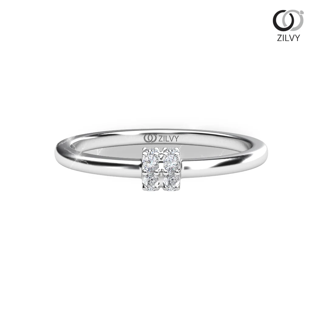 Women's Diamond Ring GR808 - top view