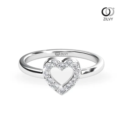 แหวนเพชรผู้หญิง รุ่น GR812 - มุมบน