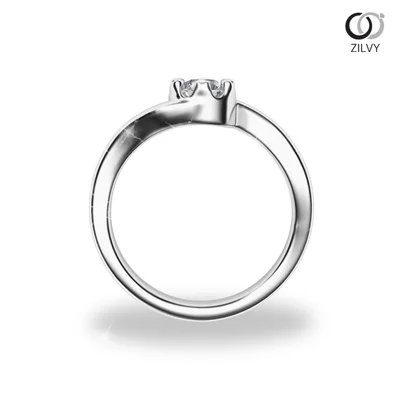 แหวนเพชรผู้หญิง รุ่น GR818 - มุมหน้า