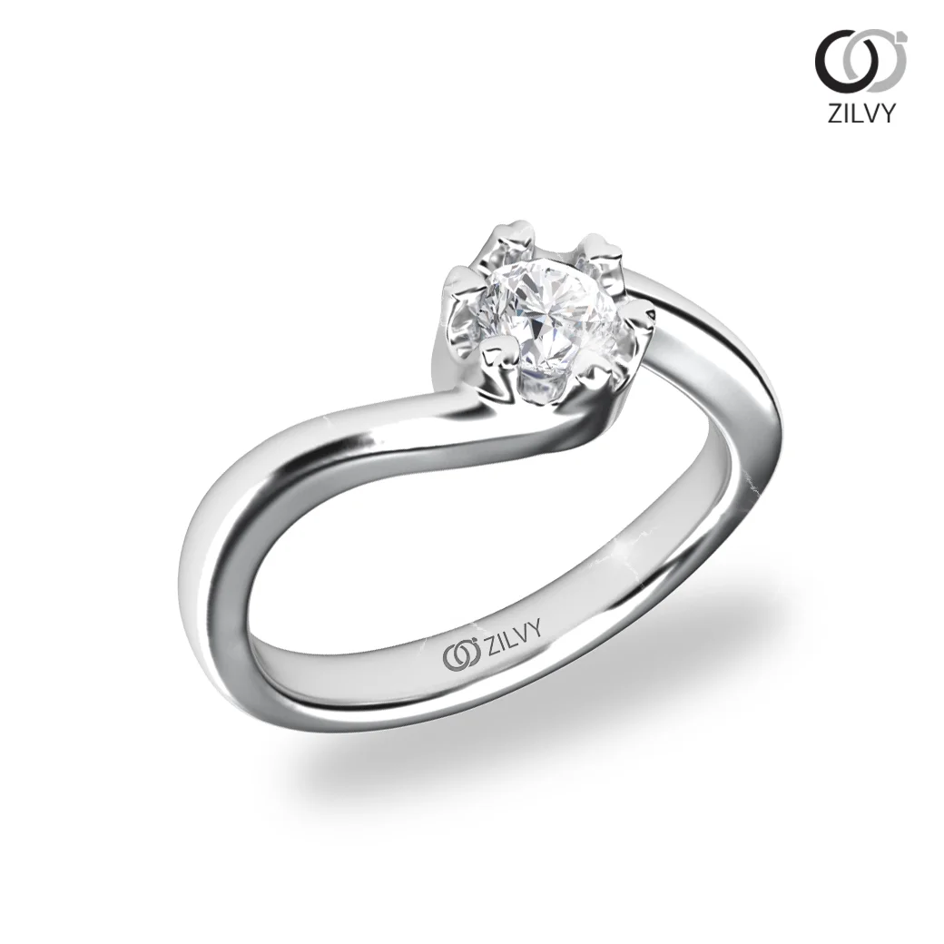 แหวนเพชร Estelle Solitaire