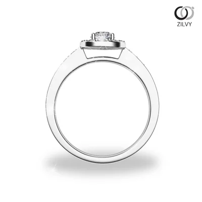 แหวนเพชรผู้หญิง รุ่น GR819 - มุมหน้า