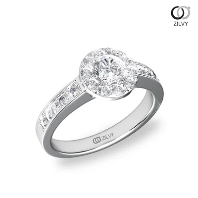 แหวนเพชรผู้หญิง รุ่น GR819 - มุมเปอร์สเปกทีฟ