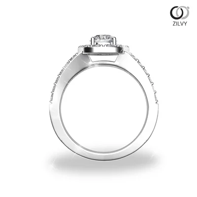 แหวนเพชรผู้หญิง รุ่น GR823 - มุมหน้า