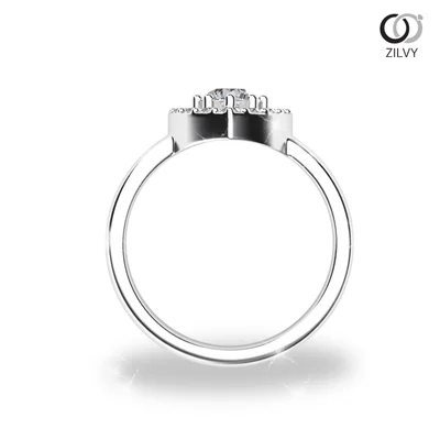 แหวนเพชรผู้หญิง รุ่น GR826 - มุมหน้า