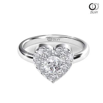 แหวนเพชรผู้หญิง รุ่น GR826 - มุมบน