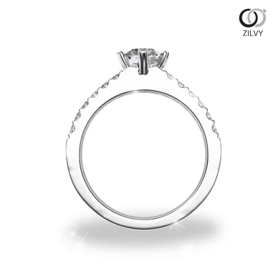 แหวนเพชรผู้หญิง รุ่น GR827 - มุมหน้า