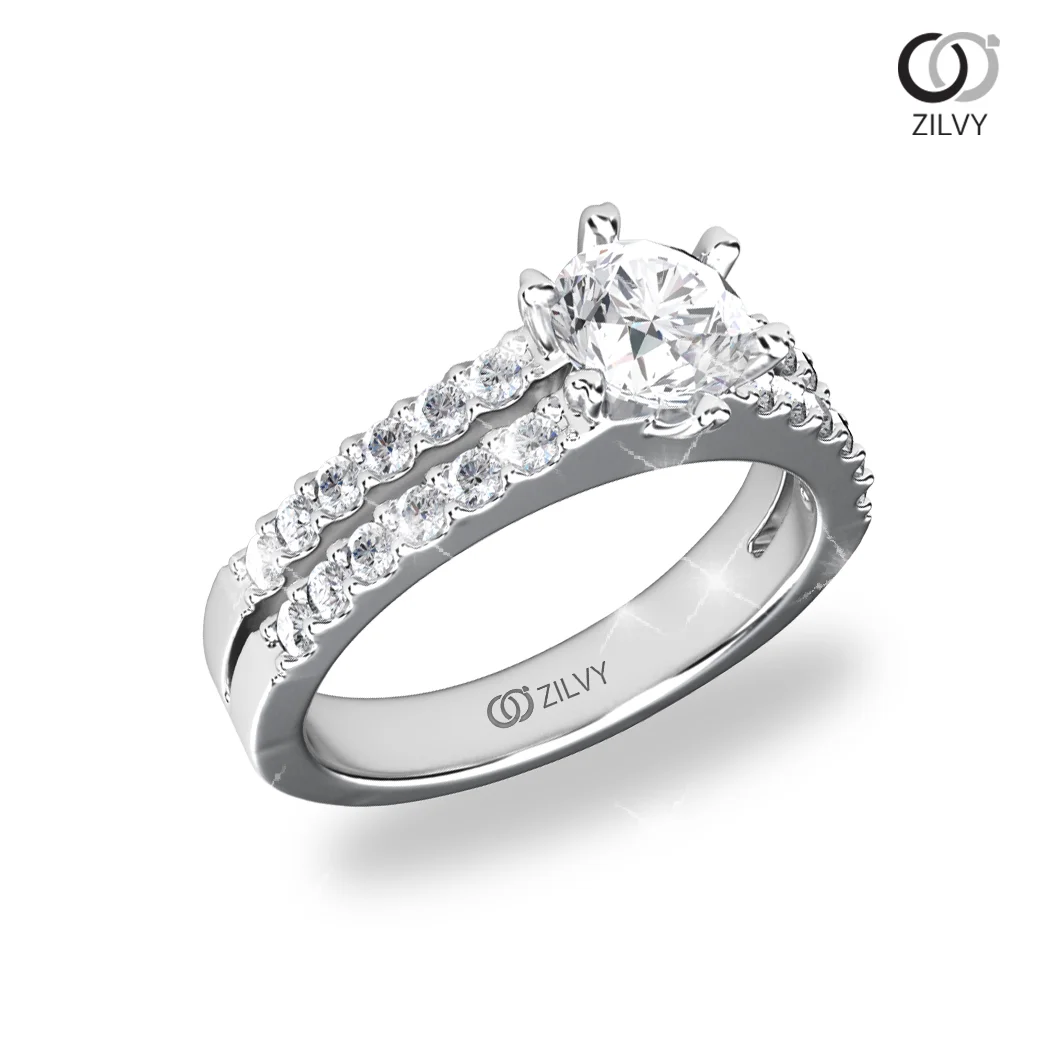 Women's Diamond Ring GR827 - perspective view