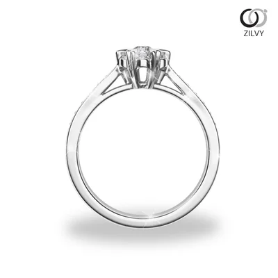 แหวนเพชรผู้หญิง รุ่น GR836 - มุมหน้า