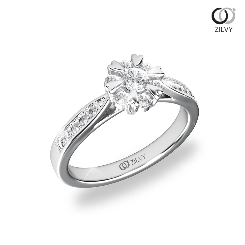 แหวนเพชร Camille Halo