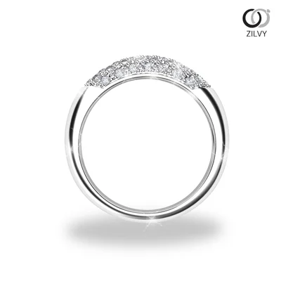 แหวนเพชรผู้หญิง รุ่น GR837 - มุมหน้า