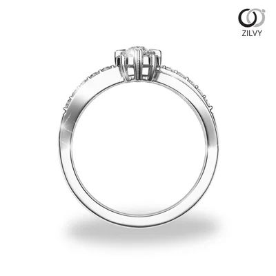 แหวนเพชรผู้หญิง รุ่น GR841 - มุมหน้า