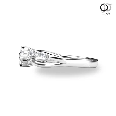 แหวนเพชรผู้หญิง รุ่น GR841 - มุมข้าง