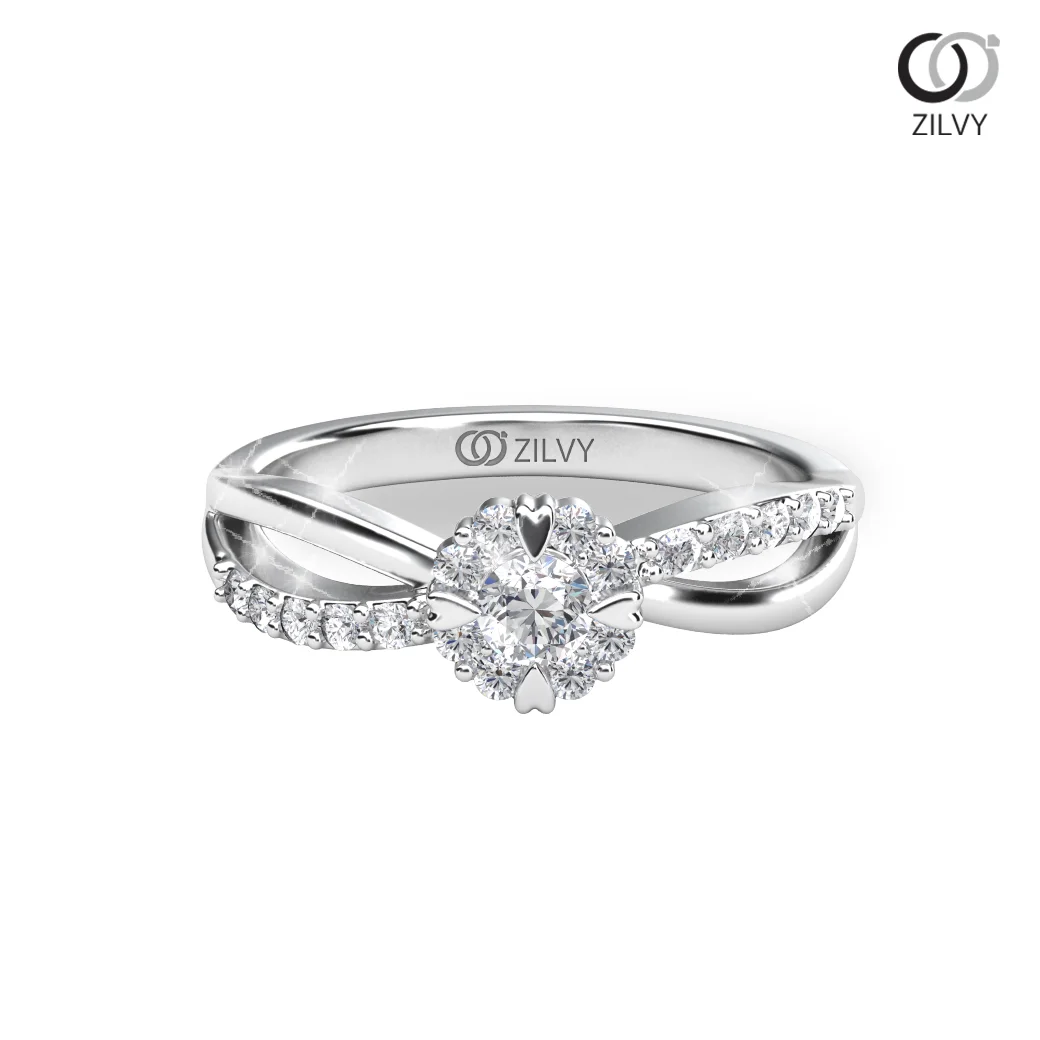 Women's Diamond Ring GR841 - top view