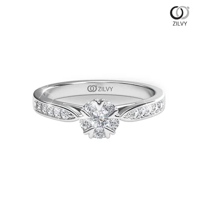 Women's Diamond Ring GR842 - top view