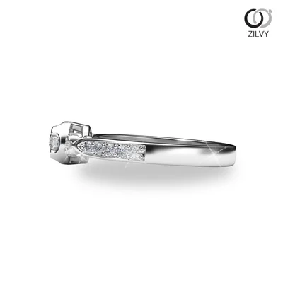 แหวนเพชรผู้หญิง รุ่น GR844 - มุมข้าง