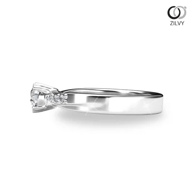 แหวนเพชรผู้หญิง รุ่น GR845 - มุมข้าง