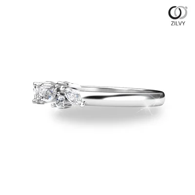 แหวนเพชรผู้หญิง รุ่น GR846 - มุมข้าง