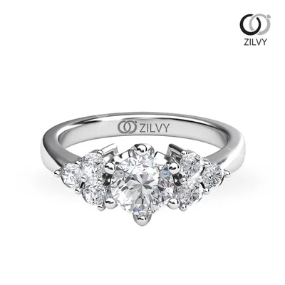 แหวนเพชรผู้หญิง รุ่น GR850 - มุมบน