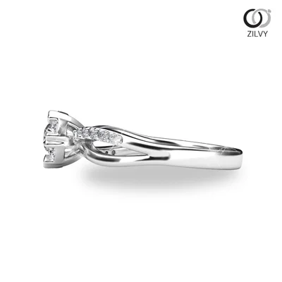 แหวนเพชรผู้หญิง รุ่น GR851 - มุมข้าง