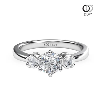 แหวนเพชรผู้หญิง รุ่น GR852 - มุมบน