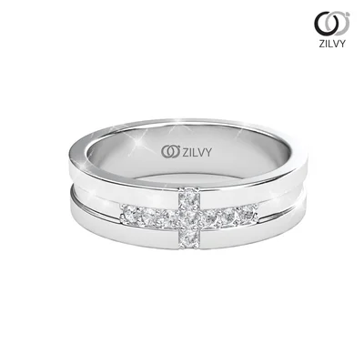 แหวนเพชรผู้หญิง รุ่น GR853 - มุมบน