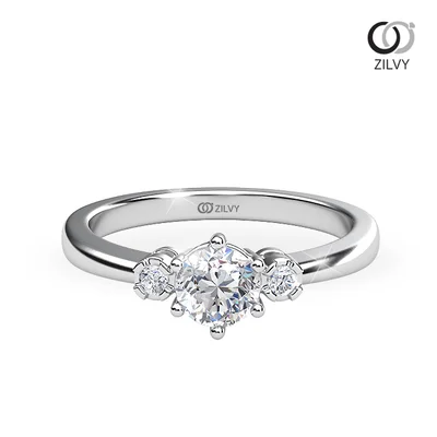 แหวนเพชรผู้หญิง รุ่น GR857 - มุมบน