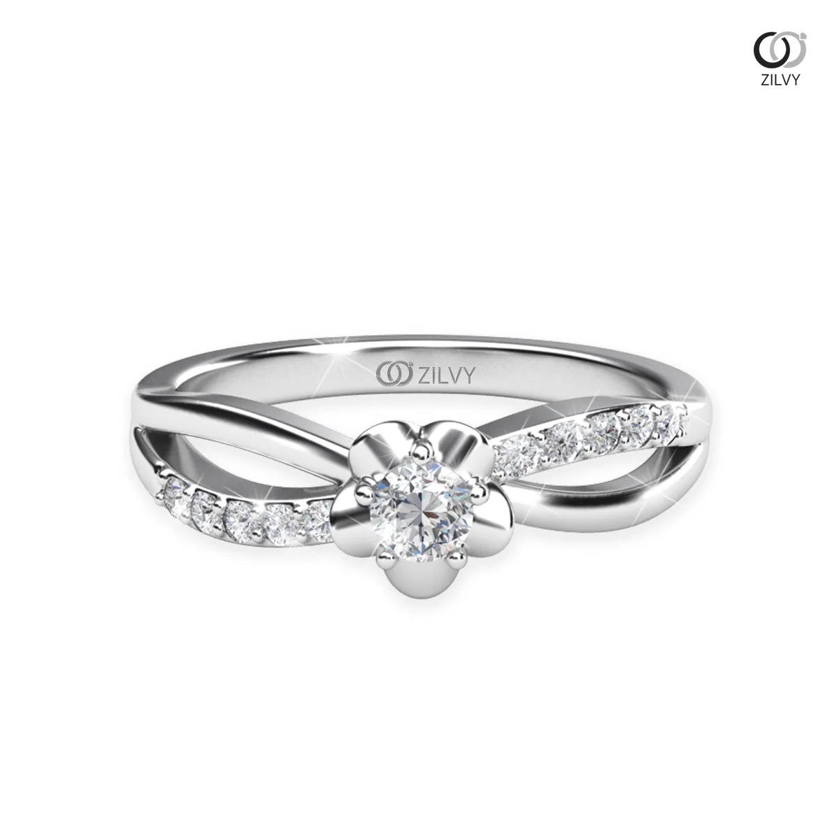 Women's Diamond Ring GR864 - top view