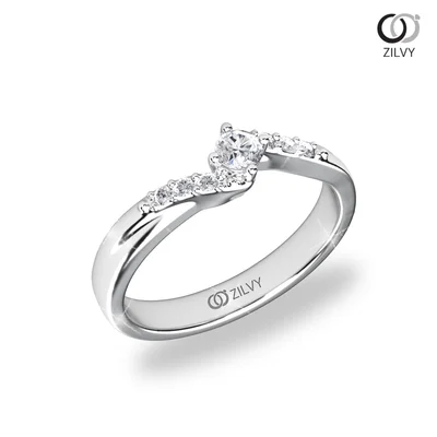 แหวนเพชรผู้หญิง รุ่น GR871 - มุมเปอร์สเปกทีฟ