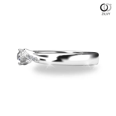 แหวนเพชรผู้หญิง รุ่น GR871 - มุมข้าง