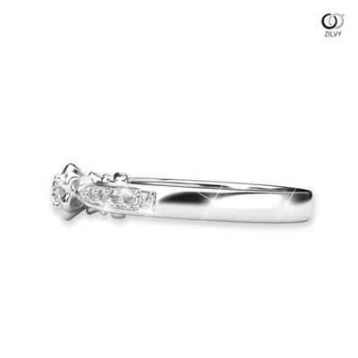 แหวนเพชรผู้หญิง รุ่น GR873 - มุมข้าง