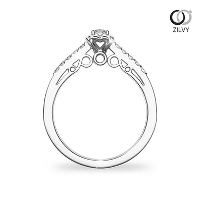 แหวนเพชรผู้หญิง รุ่น GR874 - มุมหน้า