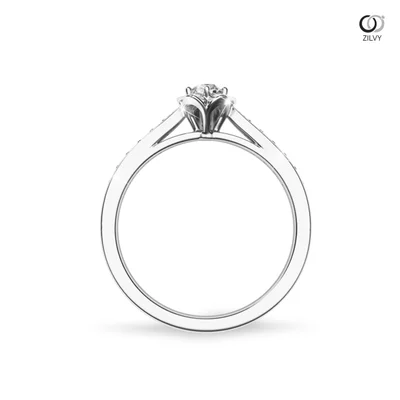 แหวนเพชรผู้หญิง รุ่น GR875 - มุมหน้า