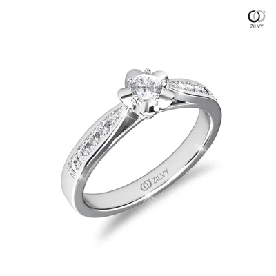 แหวนเพชรผู้หญิง รุ่น GR875 - มุมเปอร์สเปกทีฟ