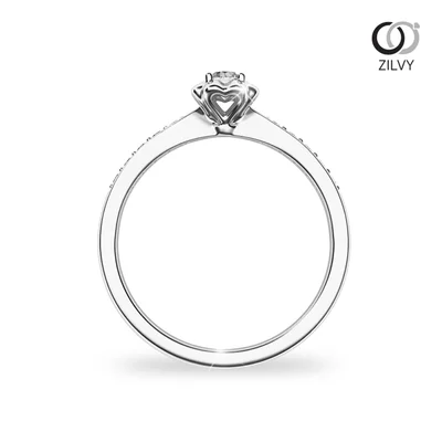 แหวนเพชรผู้หญิง รุ่น GR876 - มุมหน้า